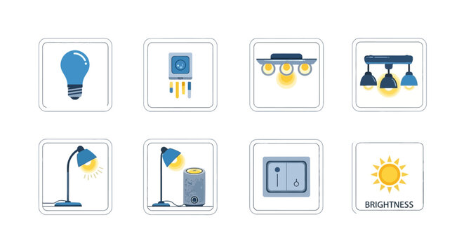 Collection of office desk lamps.