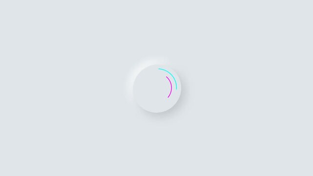 Minimalist Neumorphic Loading Spinner: Elegant UI Progress Indicator