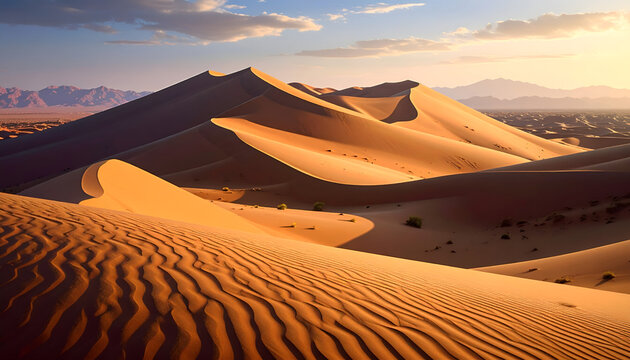 Sand dunes landscape