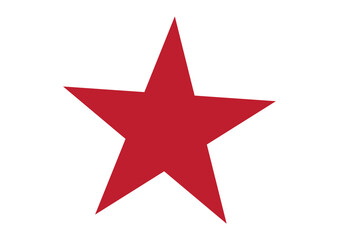 Fototapeta premium Golden star icon isolated on a transparent background. Five-point star rating symbol for apps and websites.
