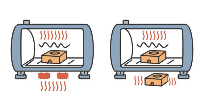 Shrink Wrap Machine Line art abstract clean shapes illustration