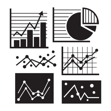 Collection of various financial data charts and analytical graphs