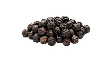 Fototapeta premium Pile of black peppercorns, close-up shot