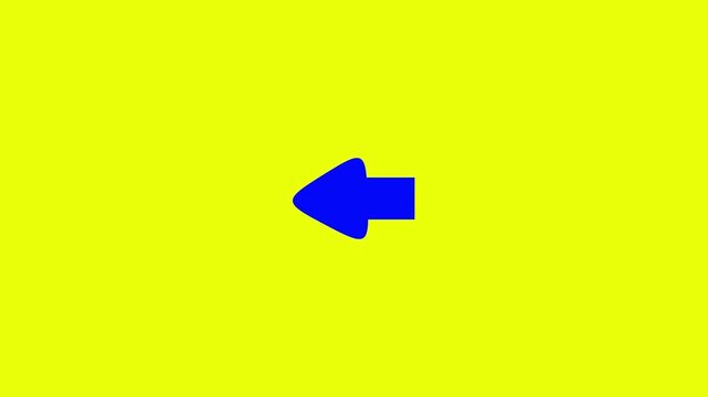 arrow pointing left on white background. direction symbol indicating back or previous page. simple red pointer showing opposite direction.