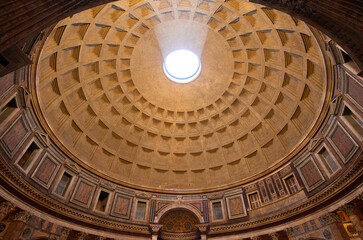 The interior of the Pantheon in Rome, Italy © David Soanes