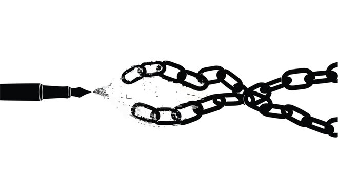 Breaking free from constraints business concept