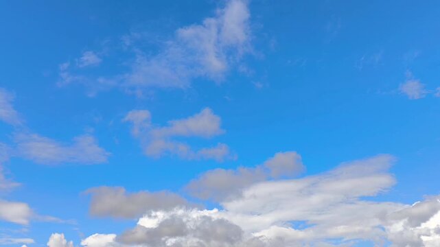 Grey clouds expanding in the sky