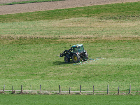 Germany, Marsberg, April 09. 2026, The John Deere 2140 is a tractor manufactured from 1979 to 1986