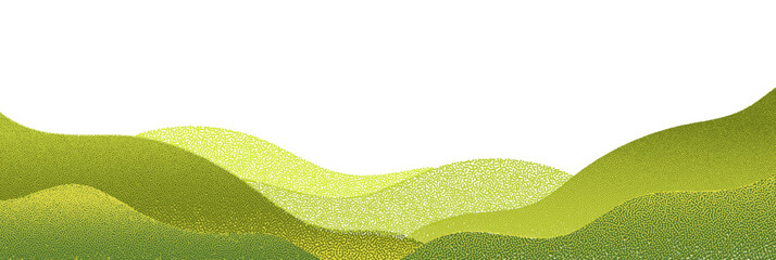 Naklejka premium Abstract green field landscape with agricultural plantation pattern background.