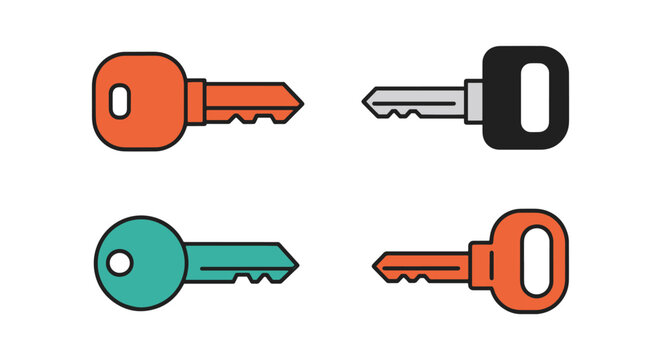 Gas cylinder key Line art clean abstract minimal shapes