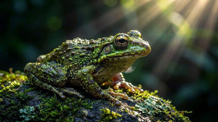 Obraz premium Green Frog 