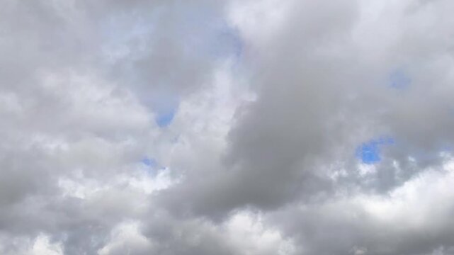 Sky covered with dark clouds