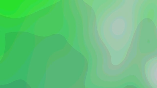 Abstract Soft Green Background Animated Fluid Topo Map Wave Minimal Pastel Water Flowing Motion