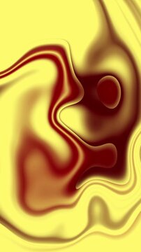 A vibrant abstract background animation featuring swirling yellow and dark red liquid-like shapes with smooth transitions and a dynamic motion effect.
