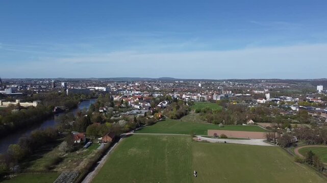 Top view Kassel Germany