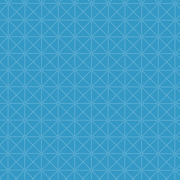 Geometric Blue Diamond Pattern Seamless