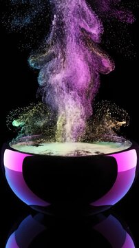 Abstract Colorful Smoke and Liquid Effects.