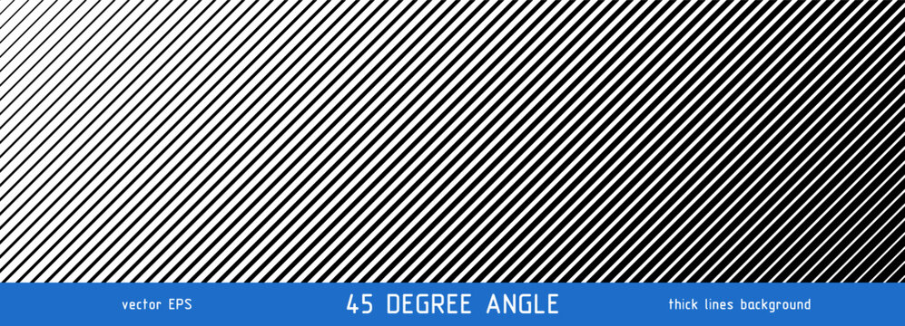 Diagonal slash line pattern with fading parallel 45 degree angled stripes creating a simple geometric texture. Vector illustration isolated on white background with repeating stripes for modern design