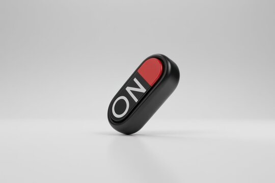 Modern Toggle Switch with 'ON' Label