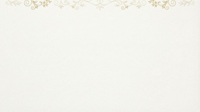 Elegant decorative border with golden floral ornaments vintage flourish design element for wedding invitations and greeting cards isolated on white