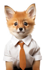 Fototapeta premium PNG Fox animal portrait necktie.