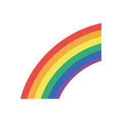 Fototapeta premium Bright and Vibrant Colorful Rainbow Arc for Creative and Artistic Projects