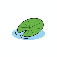 Obraz premium Peaceful Water Lily Floating on a Calm Pond Scene