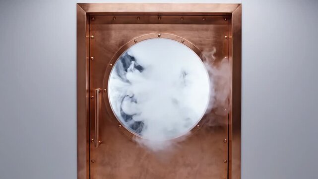 Cryogenic Laboratory Portal with Circular Viewing Port