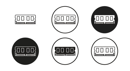 Fototapeta premium Set of simple circular and square icons depicting a train carriage for transportation graphics.