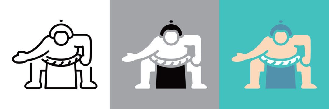 相撲の力士アイコン