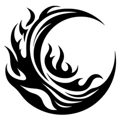 Fire crescent silhouette © Breck