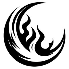 Fire crescent silhouette © Breck