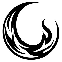Fire crescent silhouette © Breck