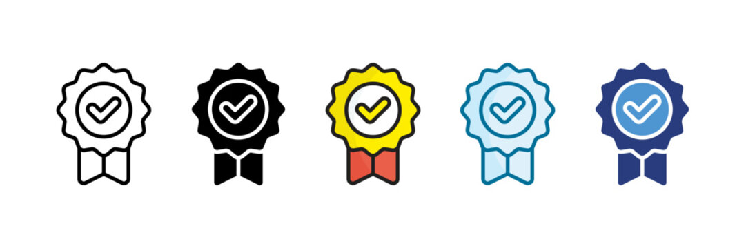 Authenticity Icon Set Multiple Style Collection