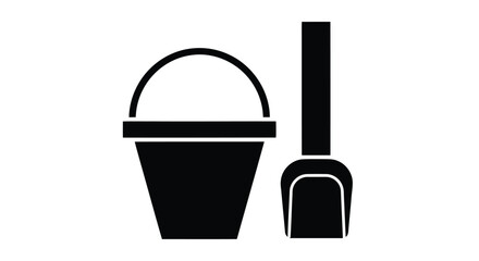 A bucket and a shovel © Raju