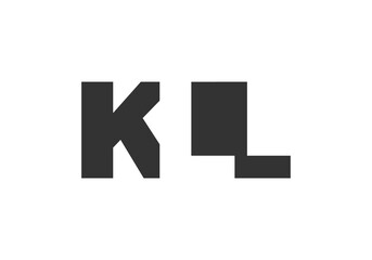 Obraz premium KLL logo design. Initial letter K L L bold font style for tech startups, consulting, corporate branding. Creative company name, headlines typography identity, trendy logotype.