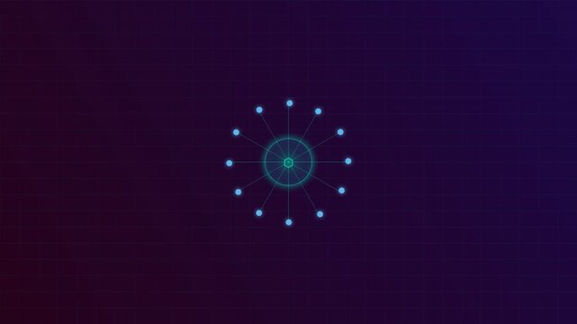 Abstract digital technology background with binary code featuring a bright blue energy glow and shining fractal stars in a motion pattern for a shiny space illustration design