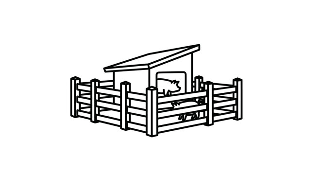 Simple Farm Shed Fence.