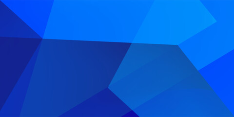 Obraz premium Blue geometric abstract backround. Vector illustration