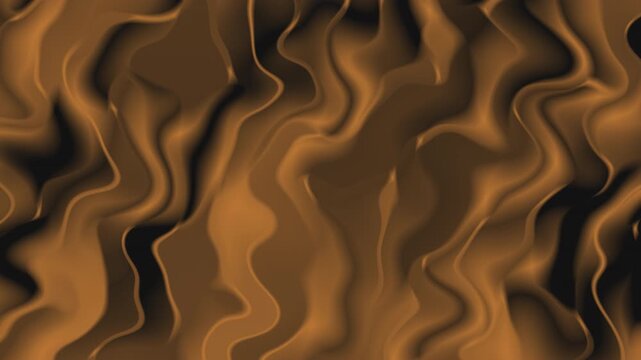 Background Chocolate Brown Fractal Waves Seamless Loop Dark Coffee Cream Liquid Swirl Organic Movement