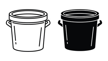 Bucket Contrast Vector Duo Commercial Graphic © SHAHRIYAR RASEL