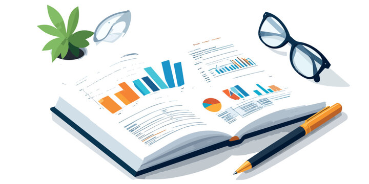 vector business chart and business graph