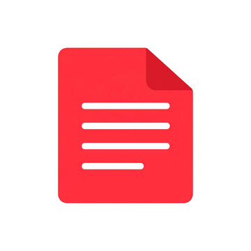 red folder icon isolated