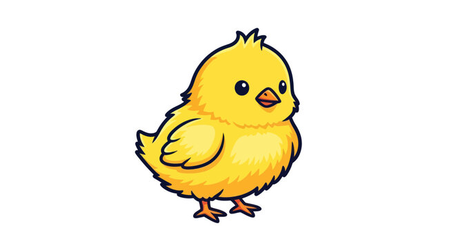 Cute Cartoon Yellow Chick
