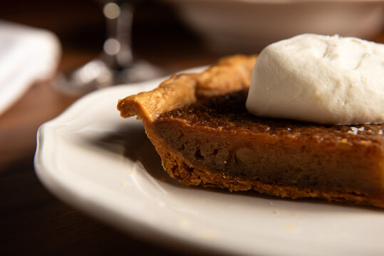 Maple Pie with Whipped Cream 