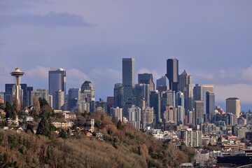 Obraz premium Looking over the iconic skyline of Seattle
