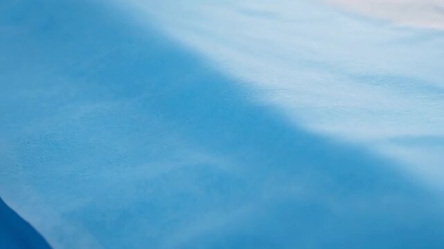 Closeup of blue fabric texture