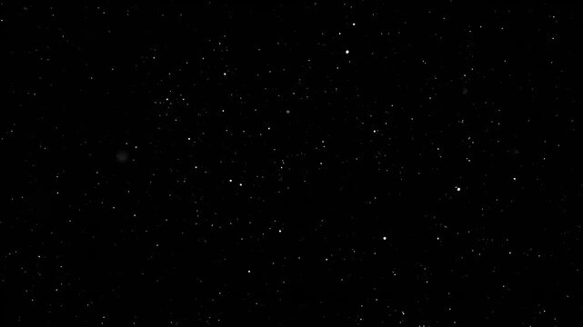 Night Sky with White Dots Shining.