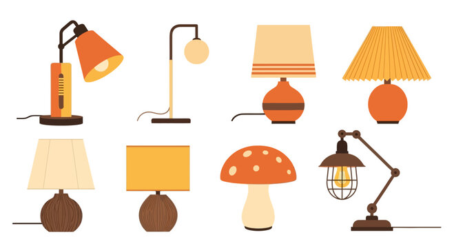 Retro Desk Lamps Collection: Vintage Style Table Lights, Mid-Century Modern Design