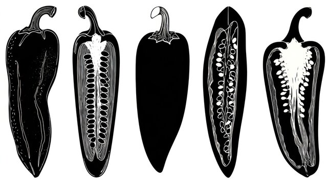 Various illustrations show whole and cross sectioned depictions of a narrow fruit